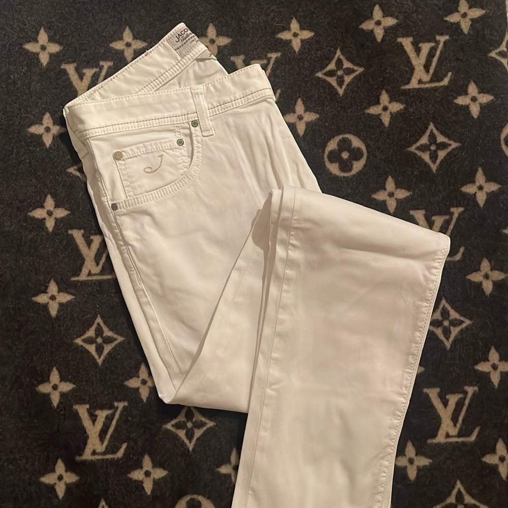 EUC men’s Jacob Cohen white pants